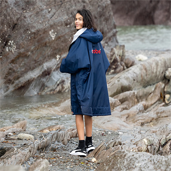 2024 Dryrobe Junior Advance Cambio De Manga Larga Robe V3 V3KSLSDA - Navy / Blue / Grey